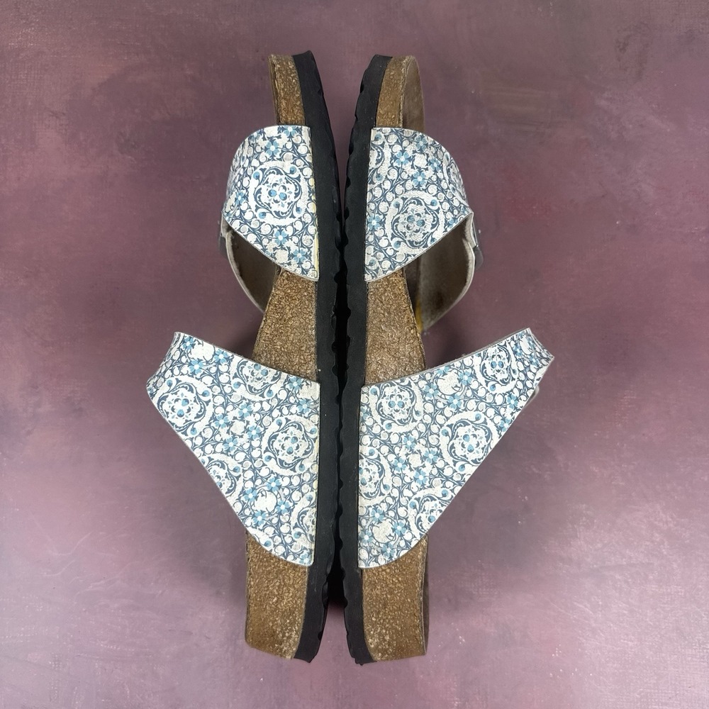 Birkenstock Papillio Chamomile Kaleidoscope Sydney Two Strap Slide Womens Sz 10 - Picture 10 of 12